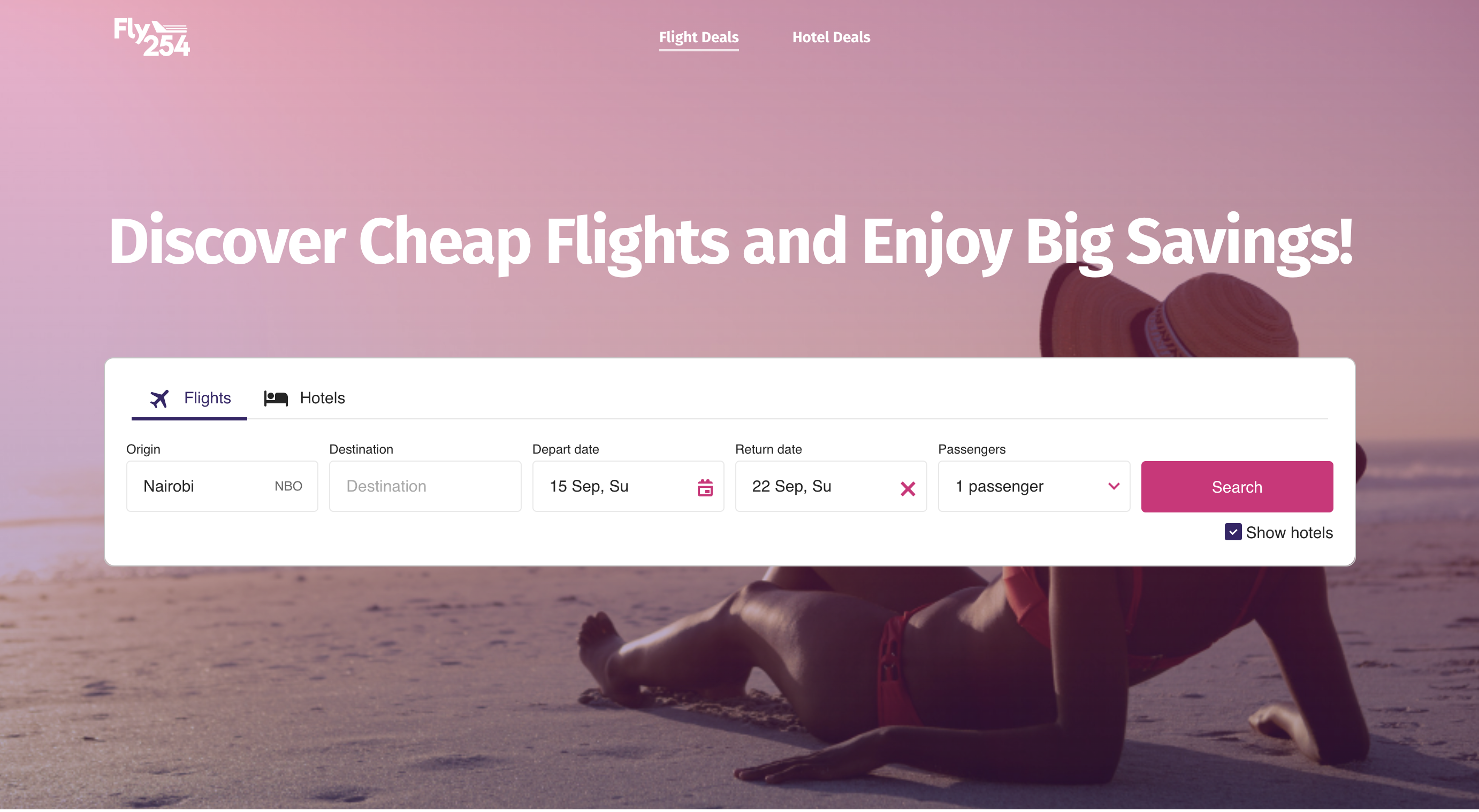 Fly254 Flight Booking Website